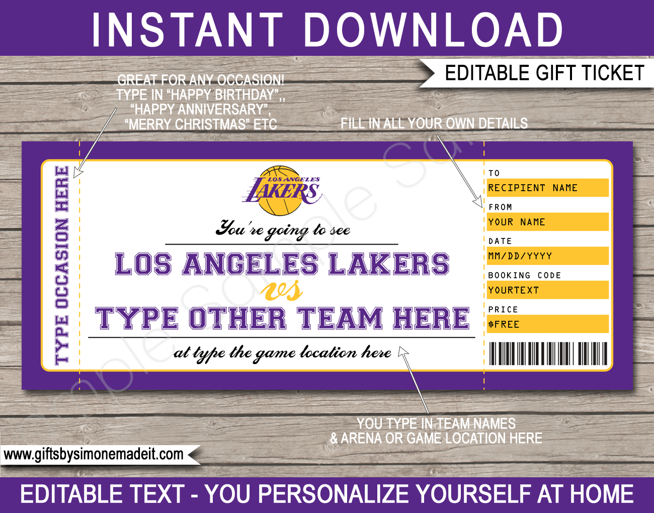 Basketball game tickets