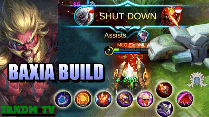 Emblem, Battle Spell, Build Items Hero Baxia Mobile Legends