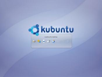 Figure 3: Loading the Kubuntu desktop