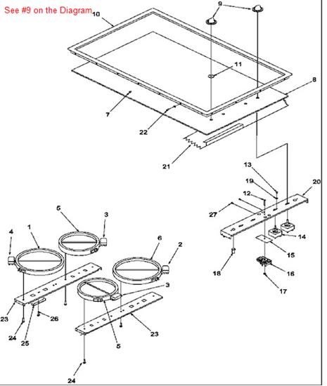 Picture of Amana KNOB, CONTROL - Part# D8598001