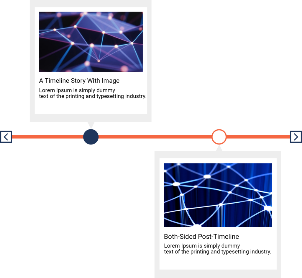 Both-Side Horizontal-Timeline