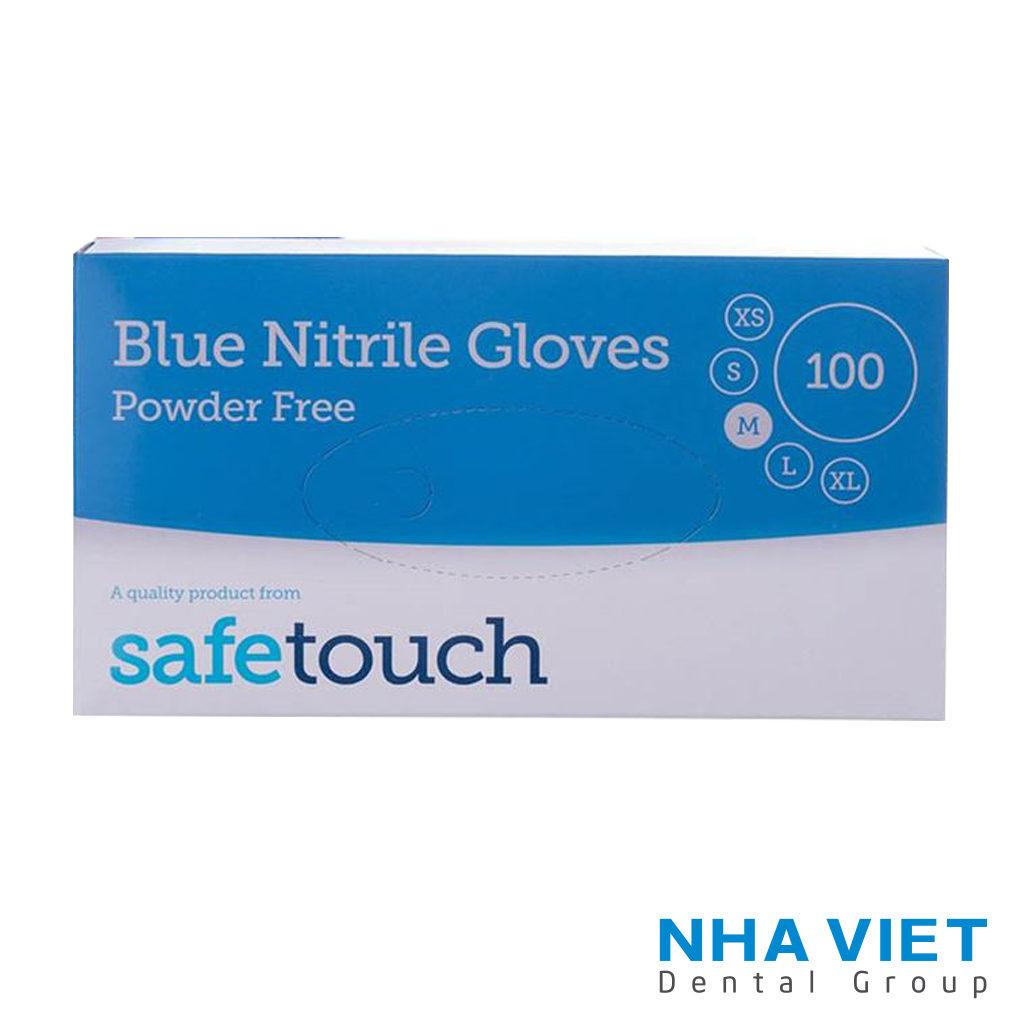 Găng SafeTouch Nitrile khong bot - gang tay cao sy - gang tay y te