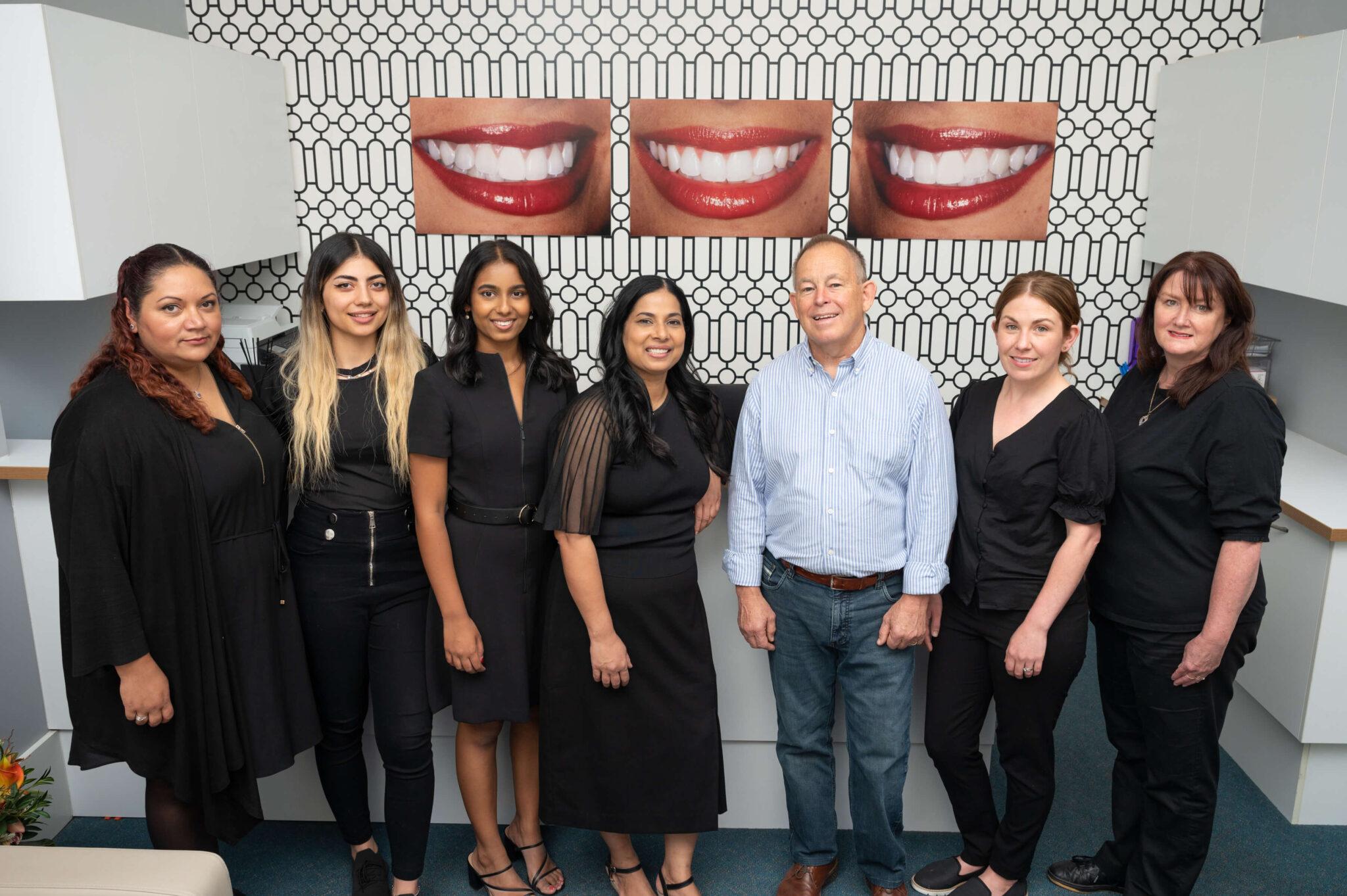 Staff of My Dentist on the Parade standing in front of the clinic entrance, showcasing their commitment to providing expert dental care in Norwood.