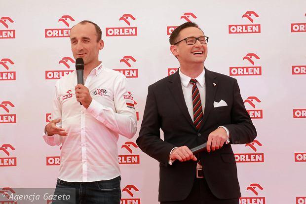Robert Kubica (z lewej) i Daniel Obajtek