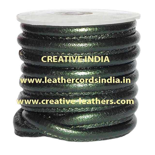 Wholesale Nappa Leather Cords with Waterproof round Pattern Stitched Metal Rope for Shoes Bags Garments Jewelry Straps