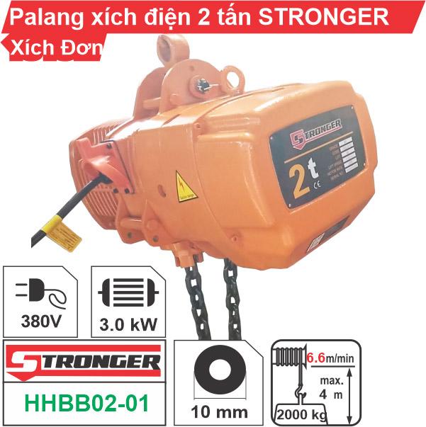 Palang xích điện 2 tấn Stronger (cố định)