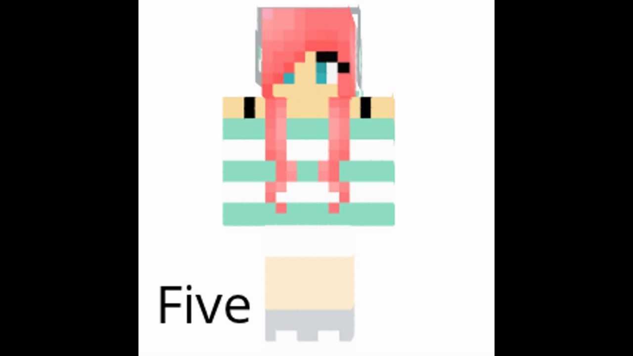 Top 5 Girl Minecraft Skins!!! - YouTube