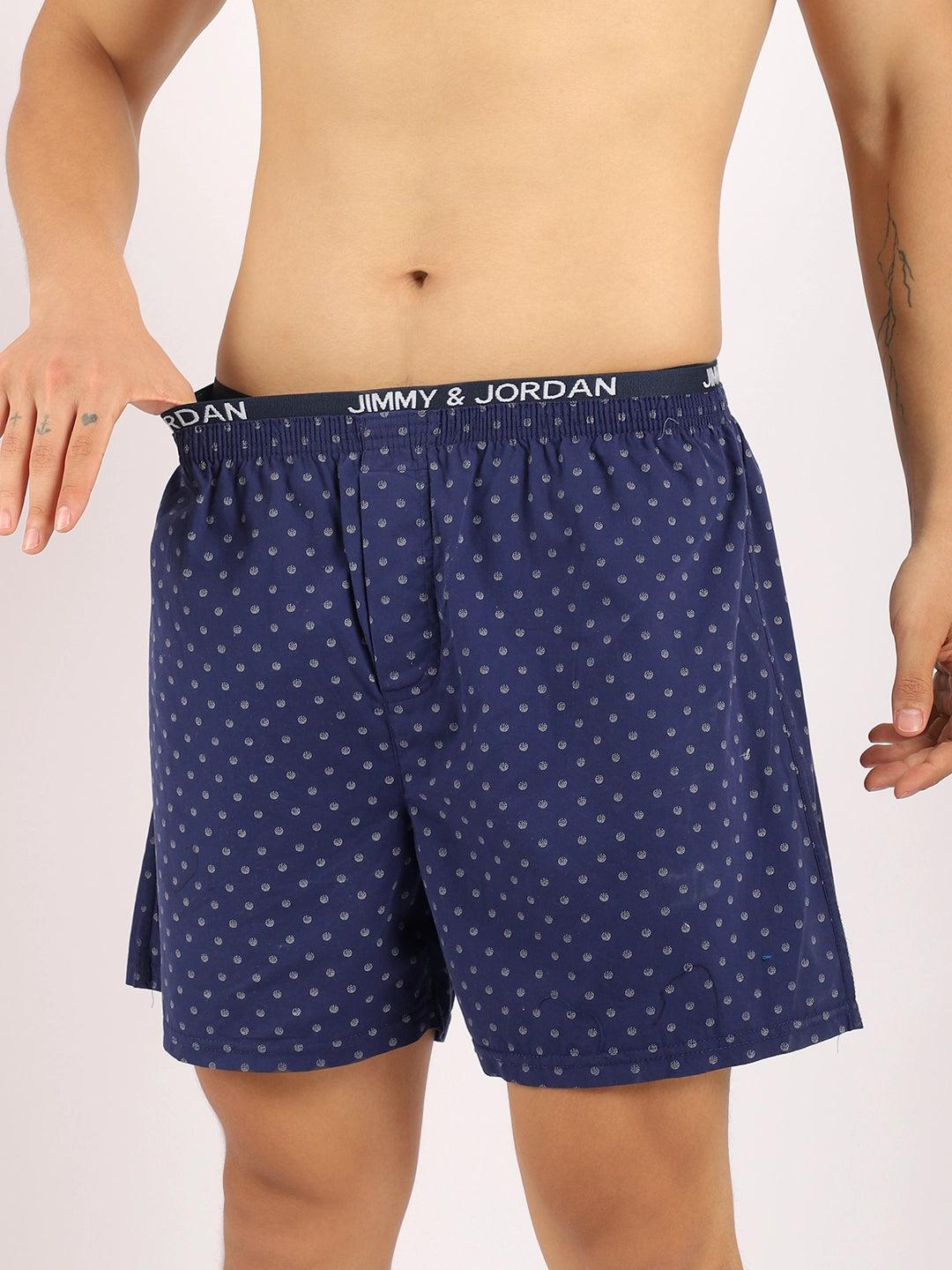 Wild Flower Navy Blue Boxer