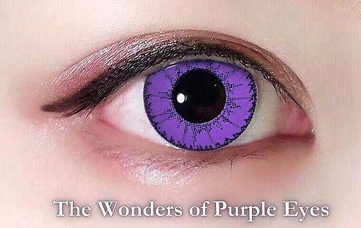 Wonders of purple eyes