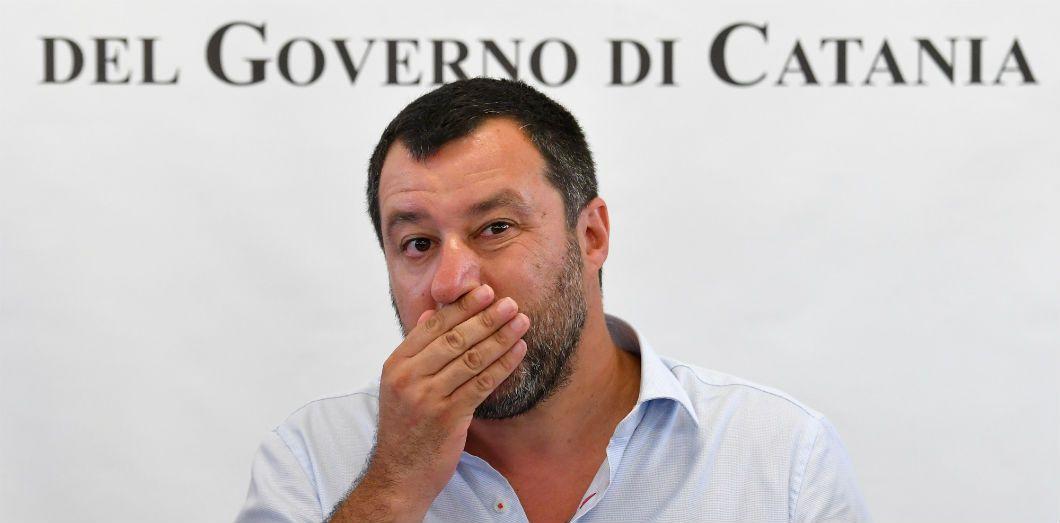 Le ministre de l&rsquo;Int&eacute;rieur italien Matteo Salvini, le 9 juillet 2019. | Andreas Solaro / AFP