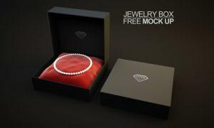 Free Jewelry Box Mockup PSD