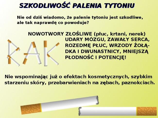 Szkodliwość palenia papierosów