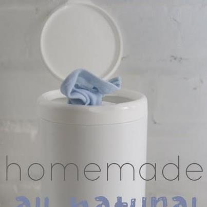 Photo: all natural cleaning wipes: 1. Cut up some old T-shirts. Use something knit because it won't fray when you wash it. 2. Put the cut up shirt rectangles into an old wipes container (or any container that works for you). 3. Add about 2 Tbs of Dr. Bronner's soap and about 1 cup of water (just until shirts are moistened). 4. Pull one out and clean away! 5. Wash the dirty wipes and reuse! ~Frisky