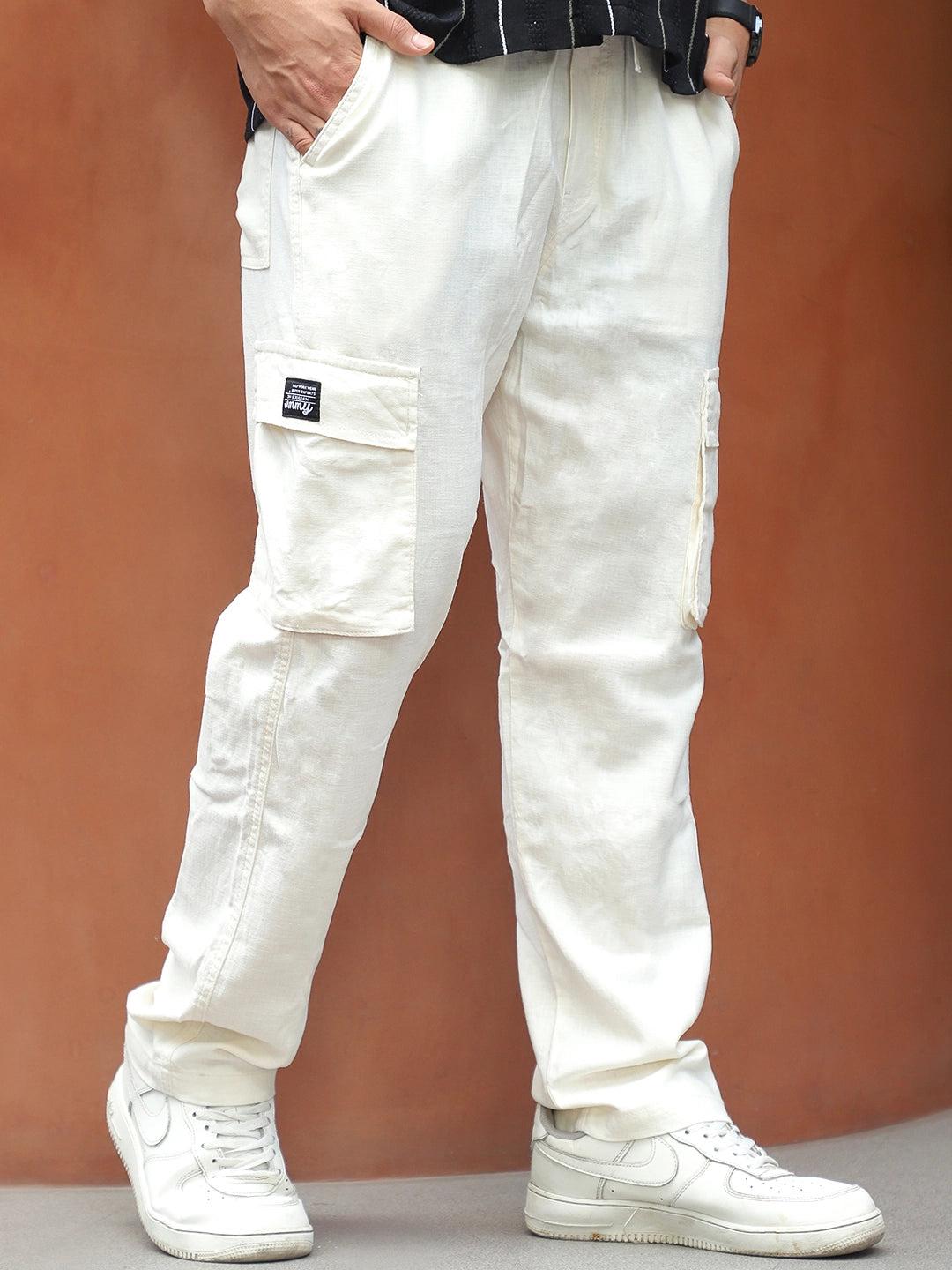 Desert Cream Linen Cargo