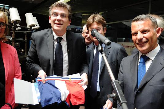 Arnaud Montebourg, le 1er juillet 2013 pendant une visite sur le « Made in France ».