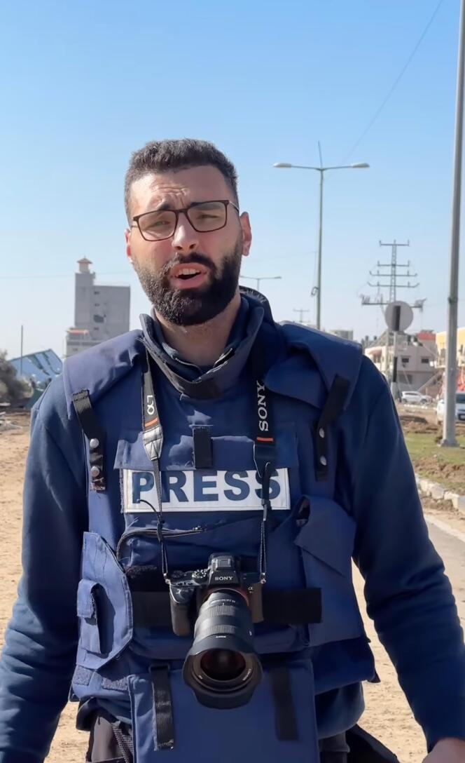 Capture d'écran d'une vidéo du journaliste palestinien Motaz Azaiza, diffusée sur son compte Instagram, le 17 janvier 2023.