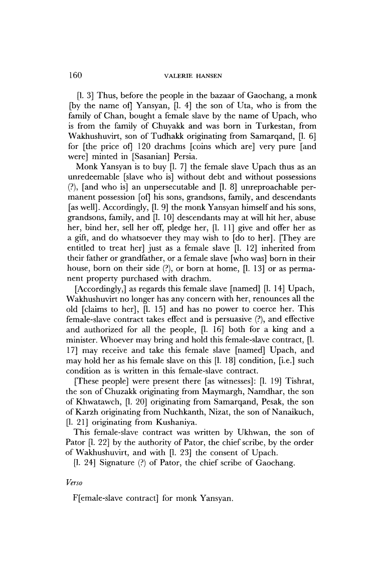 Page 160 of New Work on the Sogdians, the Most Important Traders on the Silk Road, A.D. 500-1000