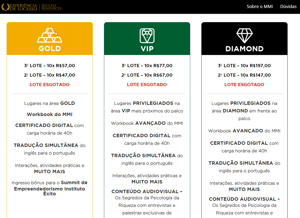 MMI - Millionaire Mind Intensive - Como Comprar - Passo 03
