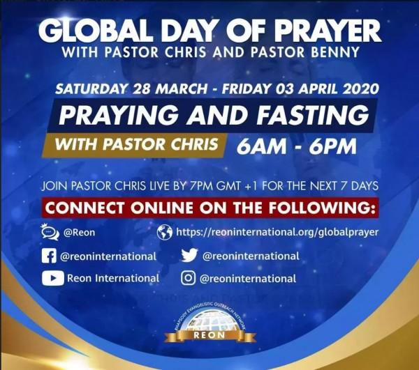 Pastor Chris showing us where to focus our prayers