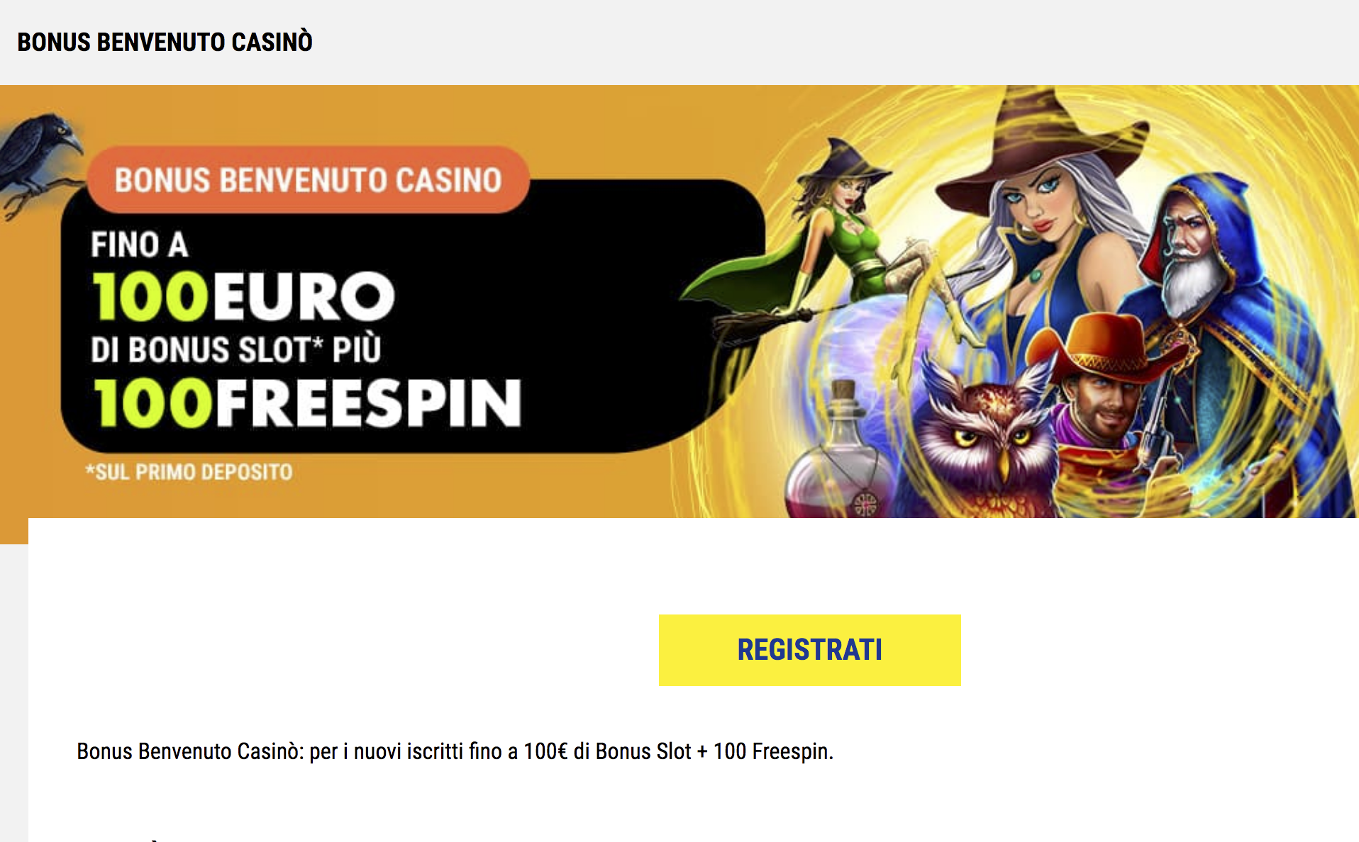 bonus senza deposito per casinoonline