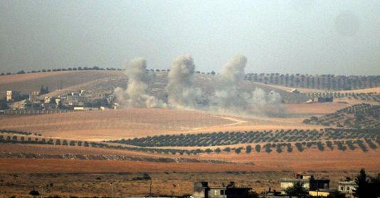 Bombardements turcs à la frontière syrienne.