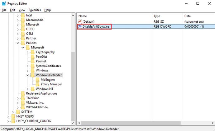 Cách tắt Windows Defender hoàn toàn trên Windows 10