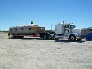 Semi Truck Towing Baldy Mesa