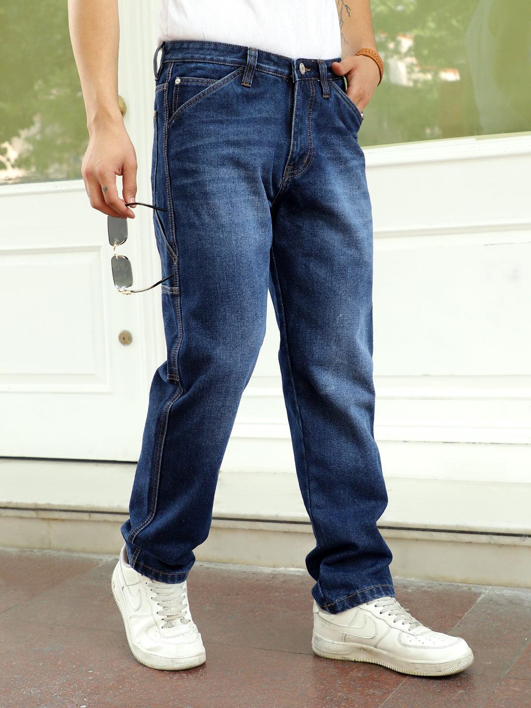 Men Dark Blue Denim Jeans