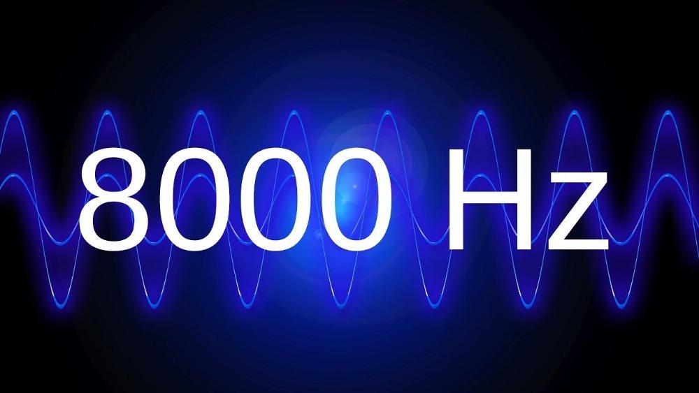 8000 Hz clean pure sine wave TEST TONE 8 khz frequency - YouTube