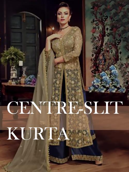 Centre-slit Kurta with Palazzo