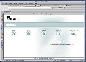 Lotus Notes 6.5.1 on Crossover Office