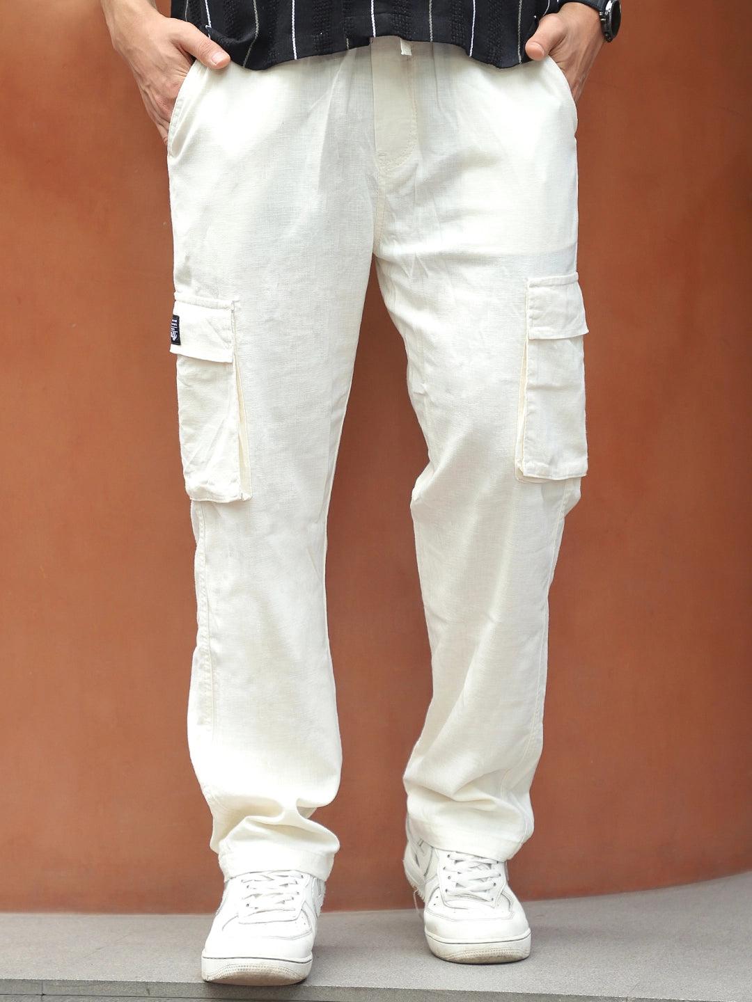 Desert Cream Linen Cargo