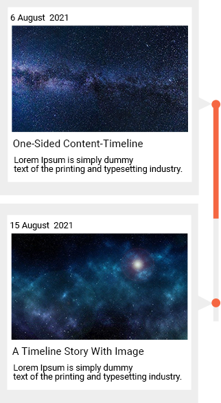 Right-Side Vertical Timeline