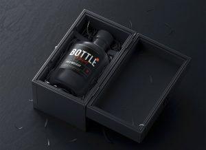 Free Bottle Logo Mockup