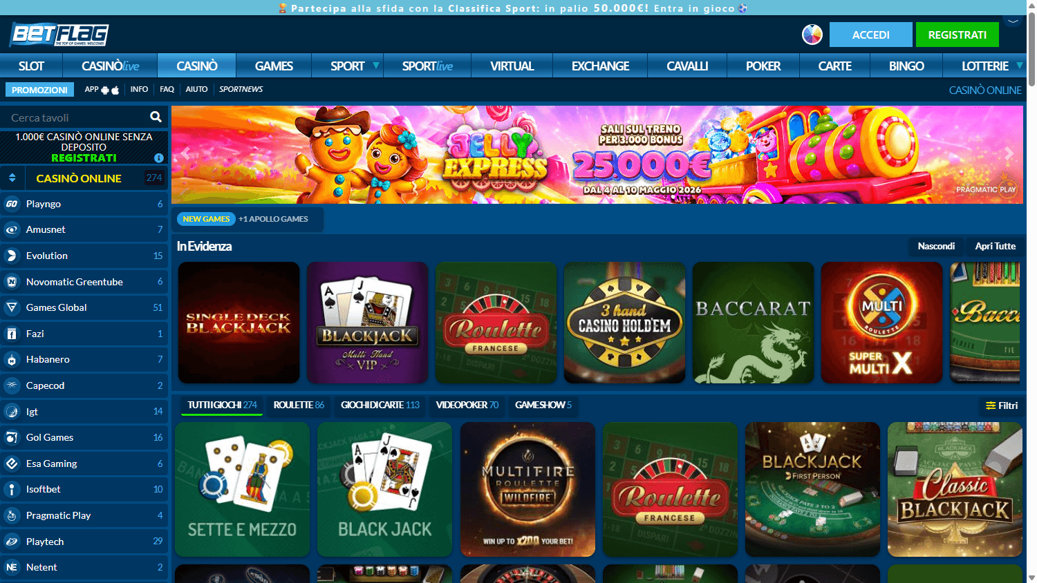 Scopri il mondo di BetFleg Casino: bonus e giochi