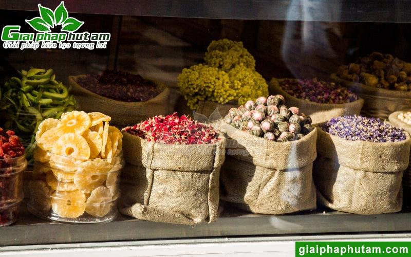 độ ẩm ảnh hưởng đến rau củ quả trái cây khô