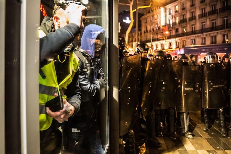 Lors d'une manifestation des gilets jaunes à Paris, le 26 janvier 2019.