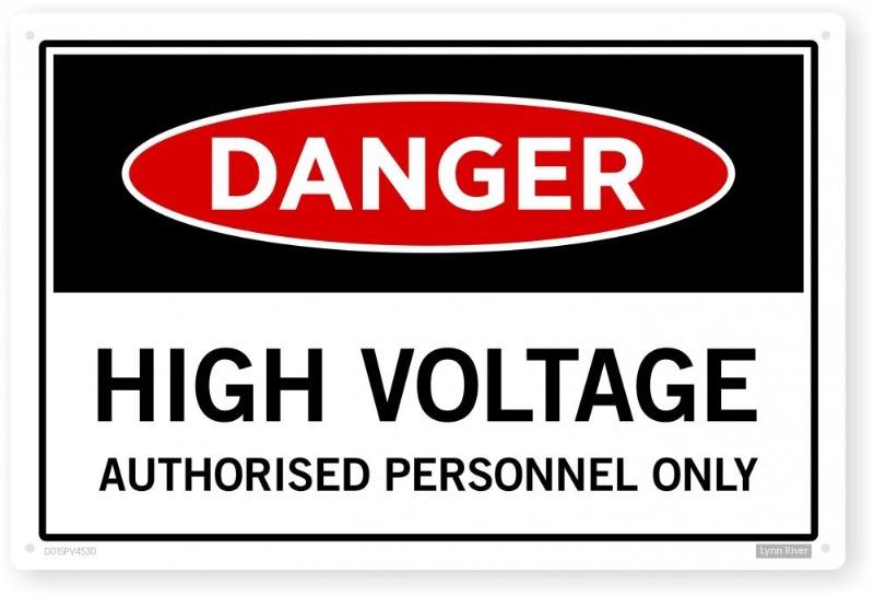 High Voltage - Danger Sign