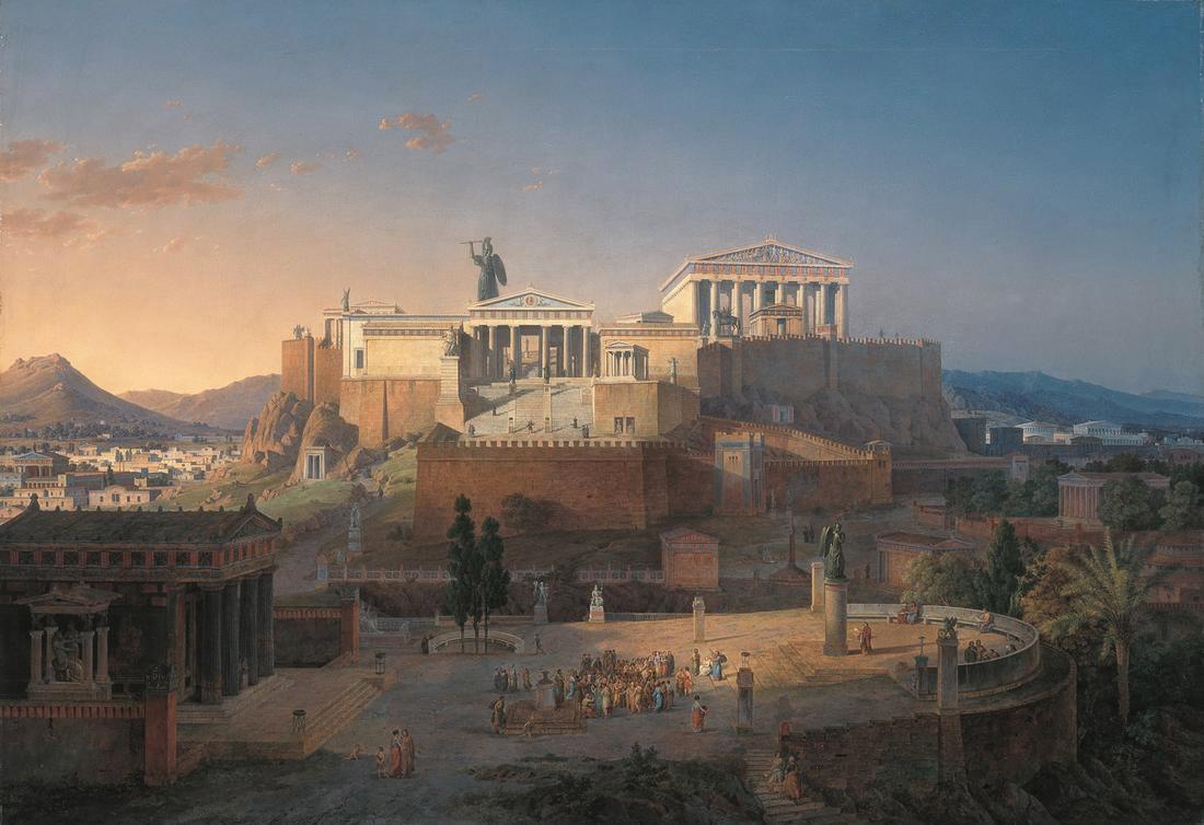 L'Acropole d'Athènes par Leo von Klenze.