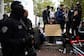 Blocage au lycée Paul-Eluard de Saint-Denis, en banlieue parisienne, le 13 octobre 2026.