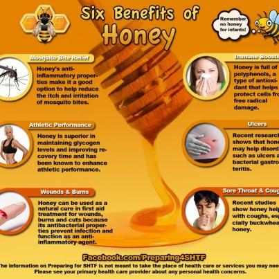 Photo: Six Benefits Of Honey.  http://homesteadsurvival.blogspot.com/2012/12/six-benefits-of-honey.html
