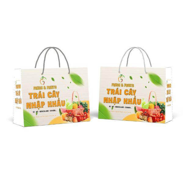 in túi giấy đựng hoa quả tại in hoa long
