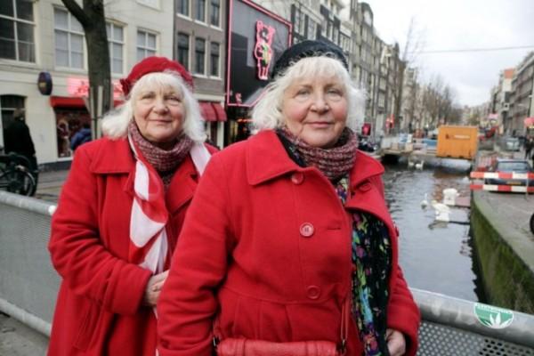Bliźniaczki Louise i Martine - najstarsze prostytutki z Amsterdamu
