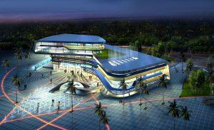 موديل جوي فضائي معلب كورة ملعب رياضي