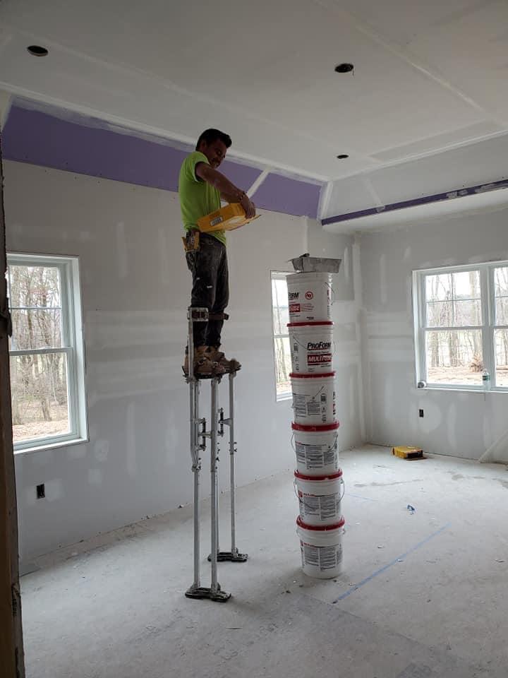 skilled drywall installation team