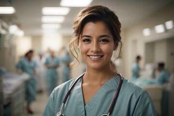 "Female doctor: Female Healthcare Professionals: Smiling Doctors, Gorgeous Nurses, and Medical Elegance in a Hospital Setting"