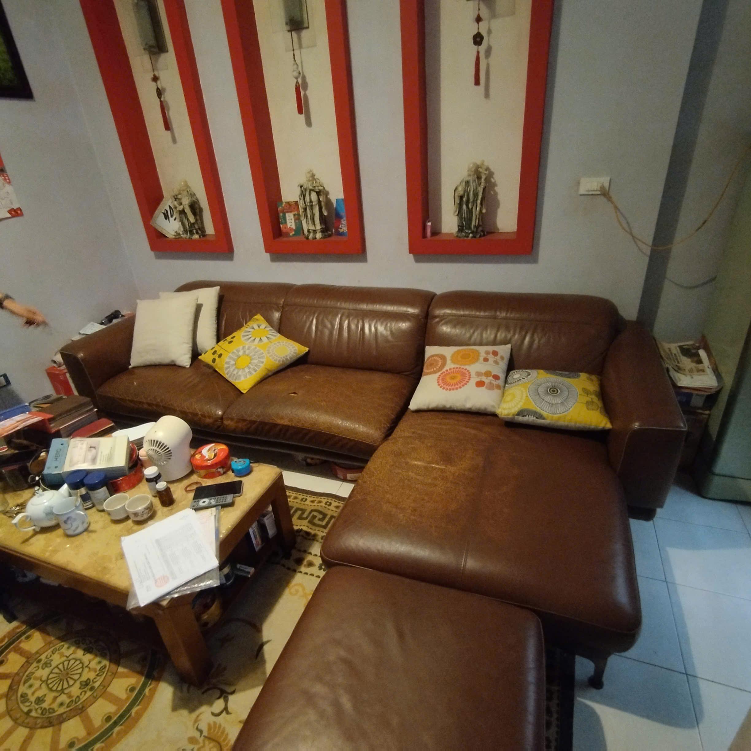 Bọc lại ghế sofa da nứt rách