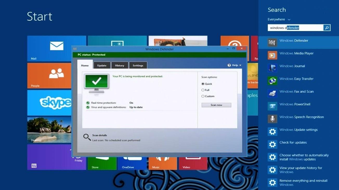 Hướng dẫn các bạn cách tắt Windows Defender trên windows 8/10 -1