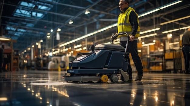 photograph of Commercial Floor Cleaner at Warehouse