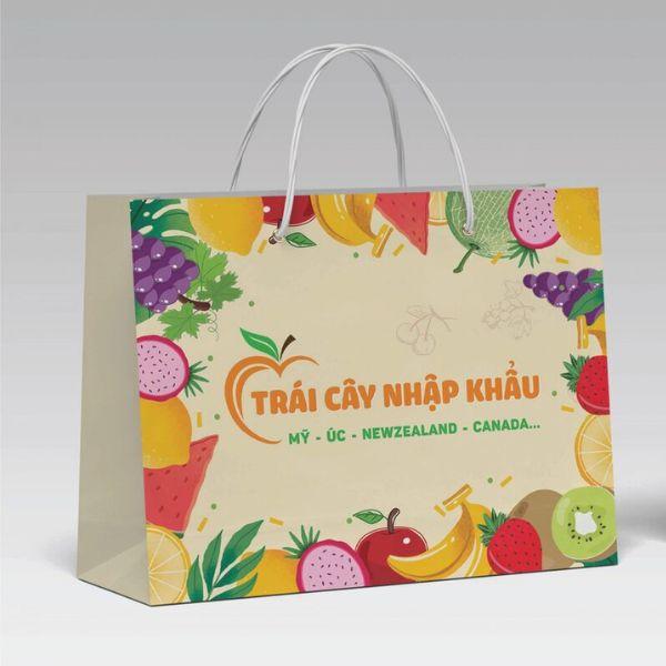 In túi đựng hoa quả cho doanh nghiệp tại in Hoa Long